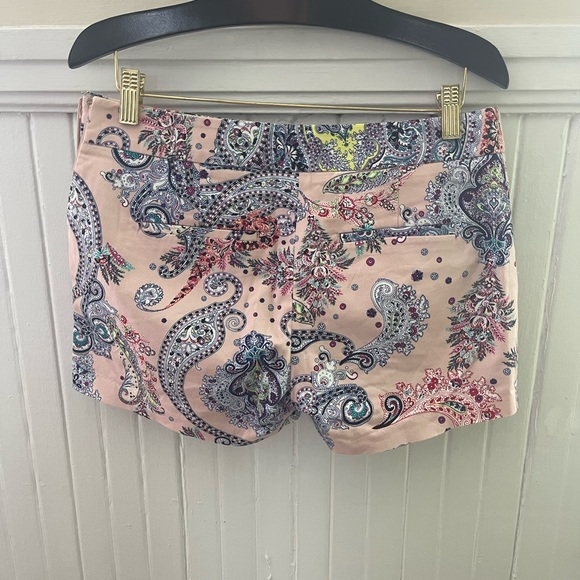 Express paisley shorts, like new, zipper on side, size 2 - Picture 2 of 2